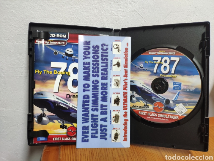 Videojuegos y consolas: PC CD ROM Boeing 787 Dreamliner Microsoft Flight Simulator Fs2004 simulador aviones - Foto 3