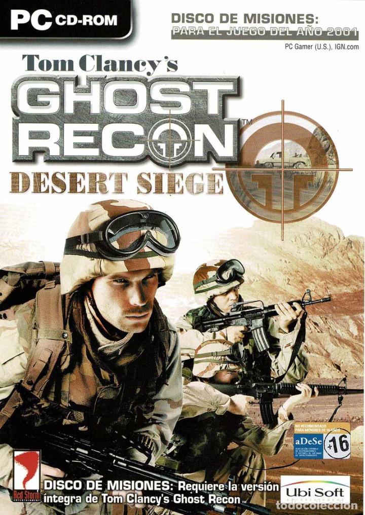 Videojuegos y consolas: Tom Clancys Ghost Recon Desert Siege. Disco de Misiones. PC - Foto 1