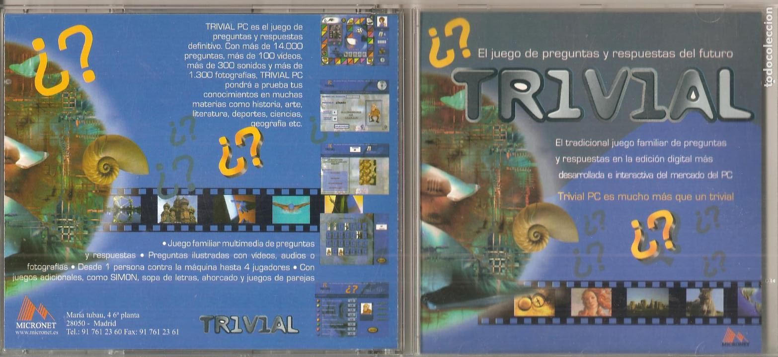 Videojuegos y consolas: CD, TRIVIAL, PARA PC, , MICRONET 2001 - Foto 1