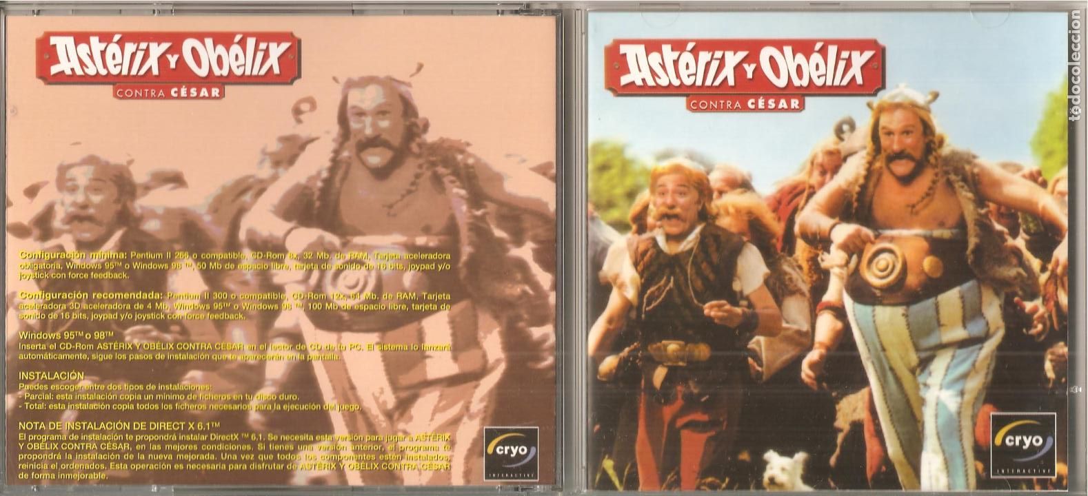 Videojuegos y consolas: CD, ASTERIX Y OBELIX CONTRA CESAR, CRYO INTERACTIVE, PARA PC - Foto 1