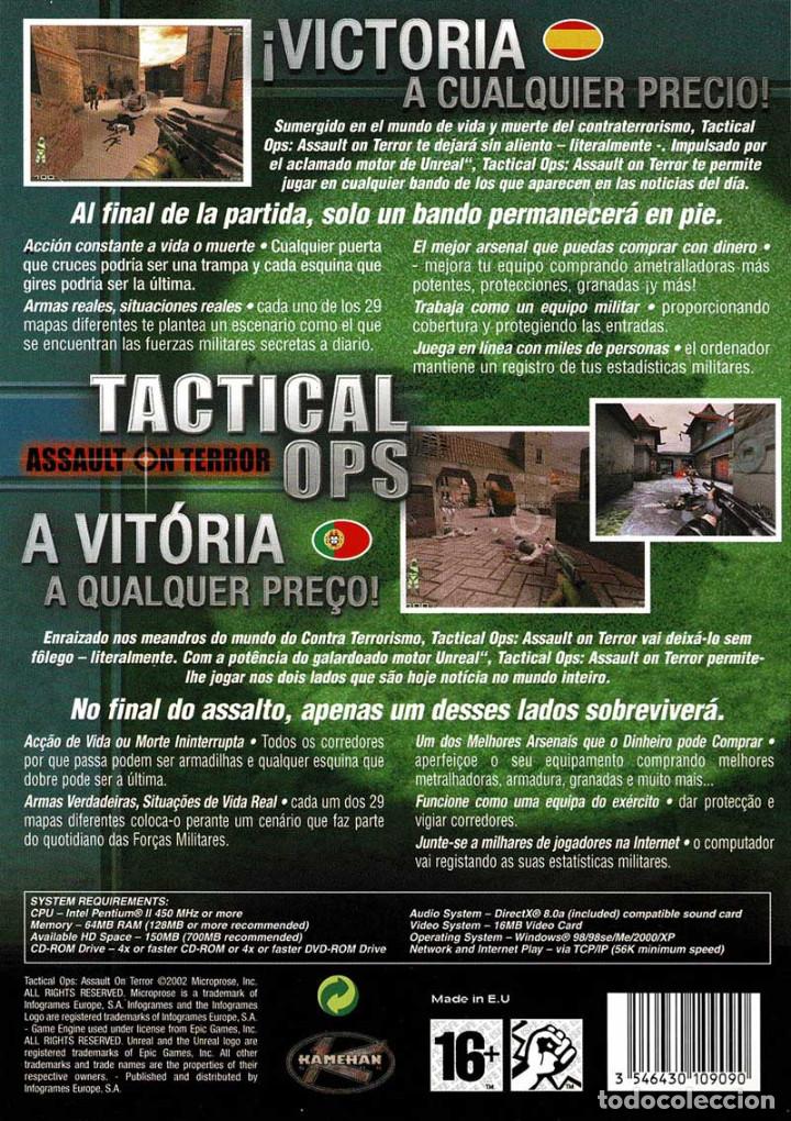 Videojuegos y consolas: Tactical Ops. Assault on Terror. PC - Foto 2