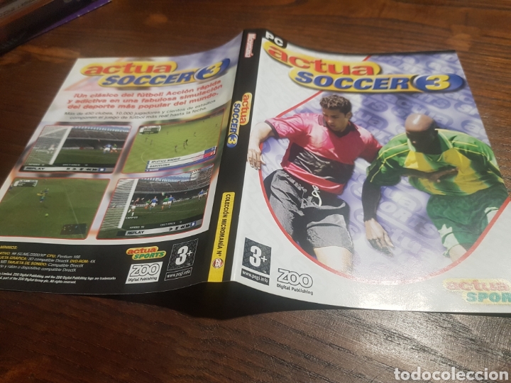 Videojuegos y consolas: CAR&Aacute;TULA ACTUA SOCCER 3 PC - Foto 1