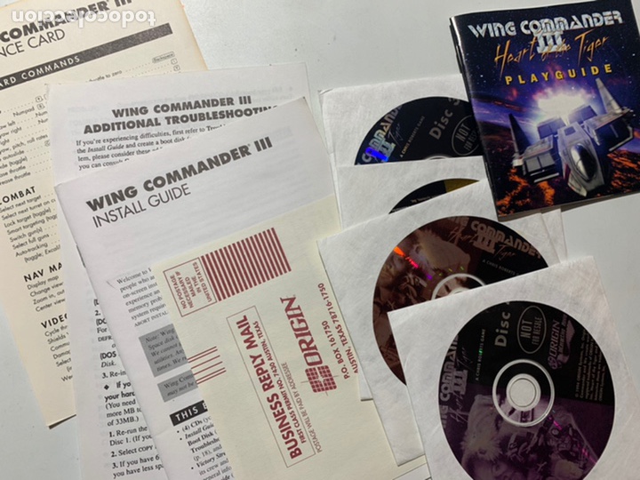Videojuegos y consolas: Juego ordenador PC Wing Commander III CD - Foto 1