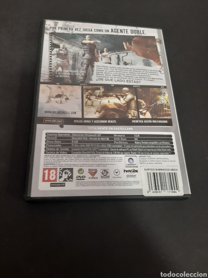 Videojuegos y consolas: PC 517 Splinter Cell -JUEGOS PC SEGUNDA MANO - Foto 2