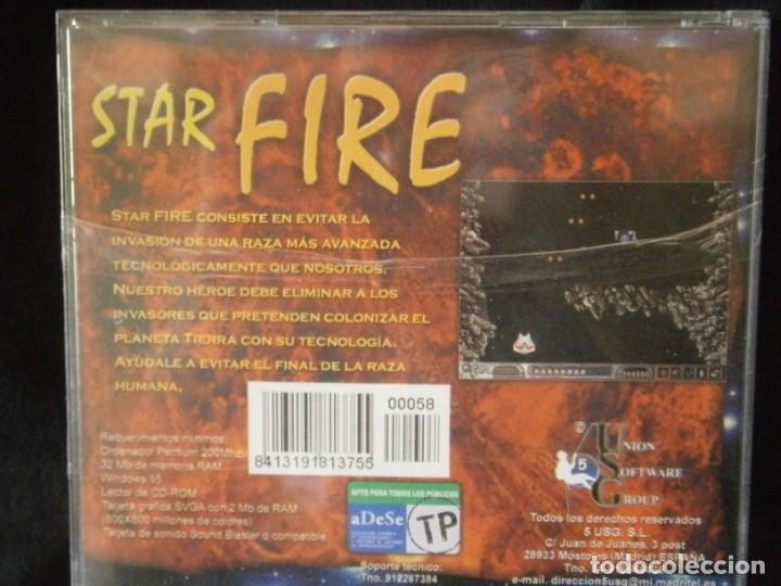 Videojuegos y consolas: JUEGO DE PC RETRO (A&Uacute;N PLASTIFICADO) STAR FIRE - Foto 2
