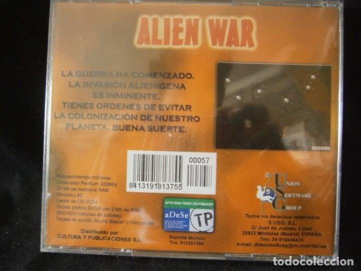 Videojuegos y consolas: JUEGO DE PC RETRO (A&Uacute;N PLASTIFICADO) ALIEN WAR - Foto 2