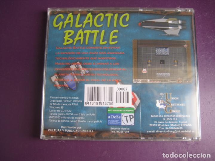 Videojuegos y consolas: VIDEOJUEGO GALACTIC BATTLE PC CD ROM PRECINTADO - UNION SOFTWARE GROUP USG - Foto 2