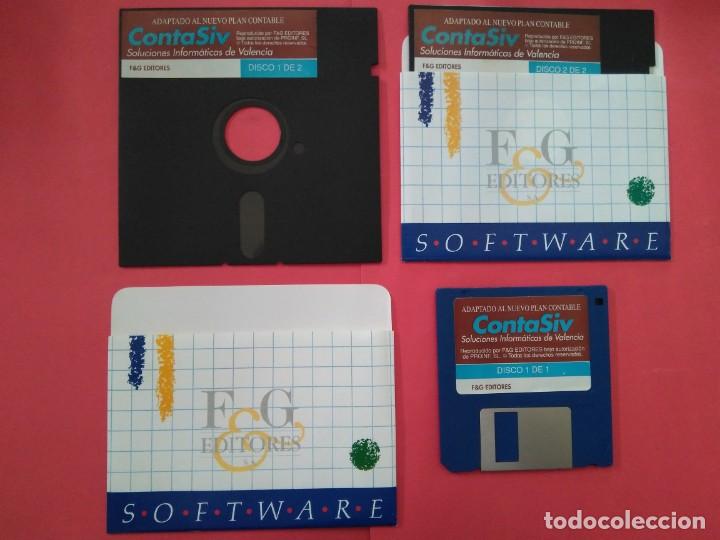 Videojuegos y consolas: DISKETTES DE 5,25&rdquo; Y 3,25&rdquo; PROGRAMA CONTASIV - Foto 1