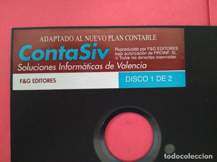 Videojuegos y consolas: DISKETTES DE 5,25&rdquo; Y 3,25&rdquo; PROGRAMA CONTASIV - Foto 2