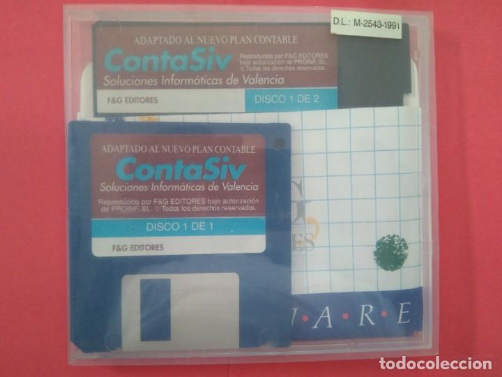 Videojuegos y consolas: DISKETTES DE 5,25&rdquo; Y 3,25&rdquo; PROGRAMA CONTASIV - Foto 5