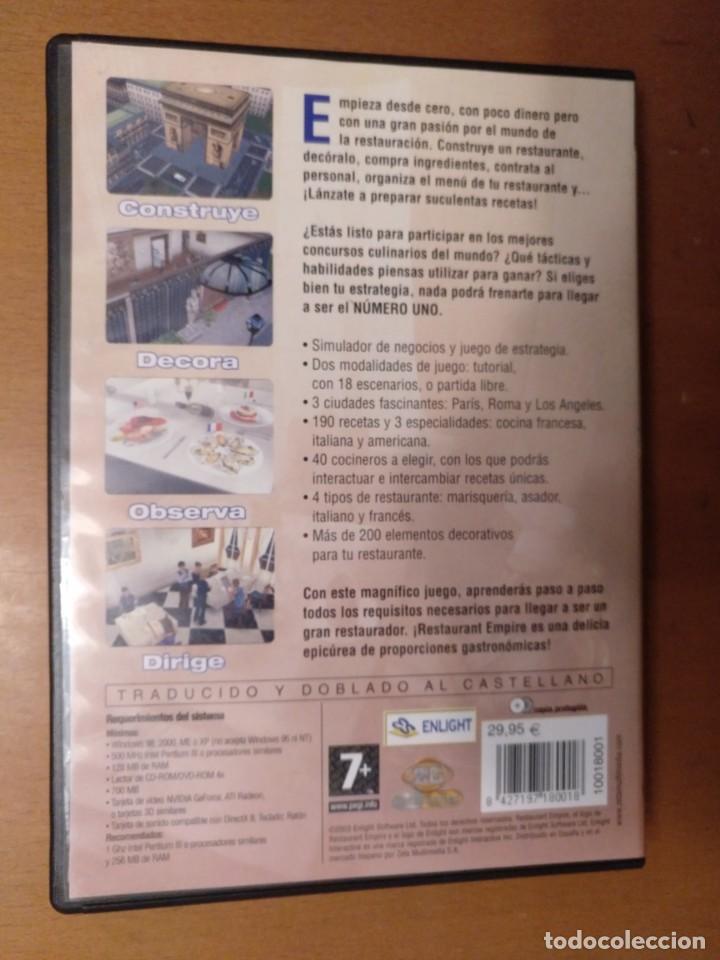 Videojuegos y consolas: JUEGO DE PC RESTAURANT EMPIRE - Foto 2