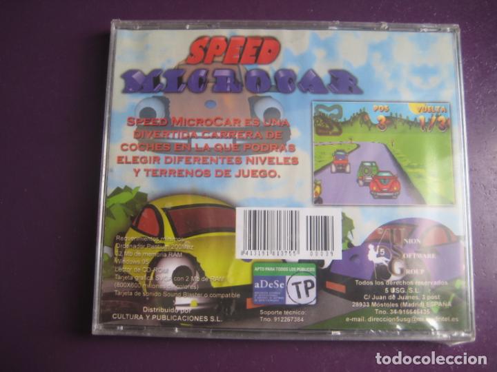 Videojuegos y consolas: SPEED MICROCAR - PC CD ROM PRECINTADO - UNION SOFTWARE GROUP - CARRERAS COCHES - Foto 2