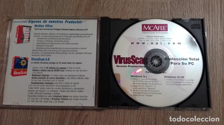 Videojuegos y consolas: VIRUSSCAN 4.0-PC CD ROM-MCAFEE-A&Ntilde;O 1998. - Foto 3