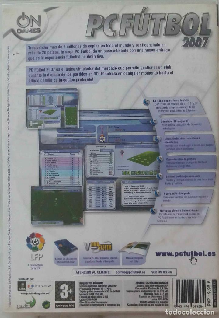 Videojuegos y consolas: PC F&Uacute;TBOL 2007, MICHAEL ROBINSON. PC DVD ROM - Foto 2