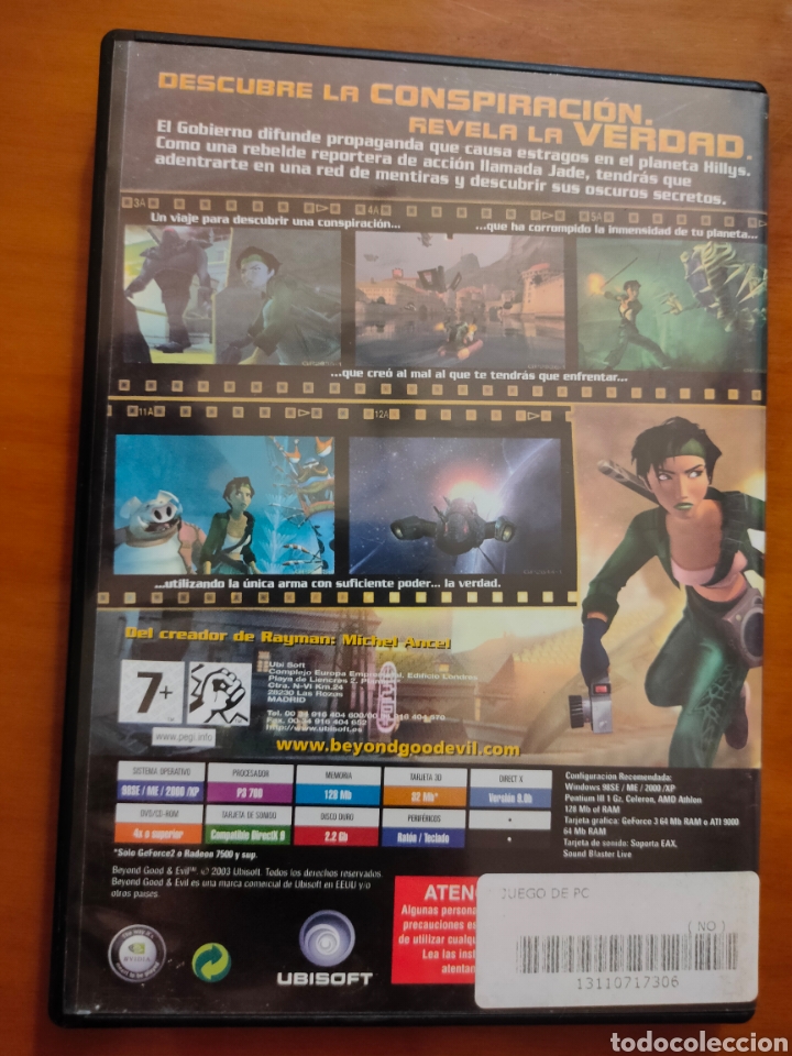 Videojuegos y consolas: JUEGO PC CD-ROM BEYOND GOOD&EVIL 2003 - Foto 4