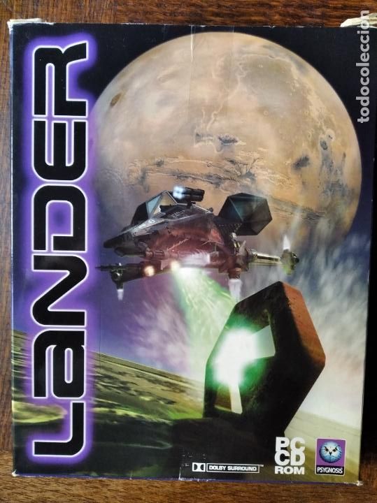 Videojuegos y consolas: LANDER - CD PC- CAJA GRANDE CARTON. - Foto 1