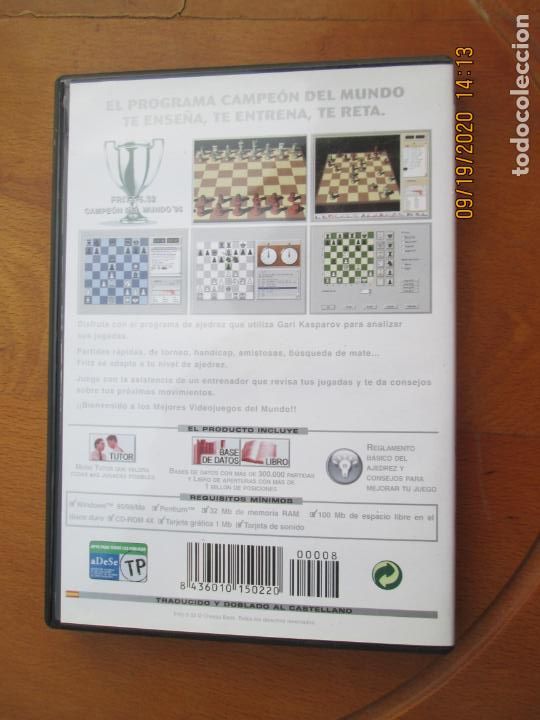 Videojuegos y consolas: FRITZ , EL PROGRAMA DE AJEDREZ CAMPEON DEL MUNDO - 5 PC-CD-ROM CON MANUAL - Foto 2