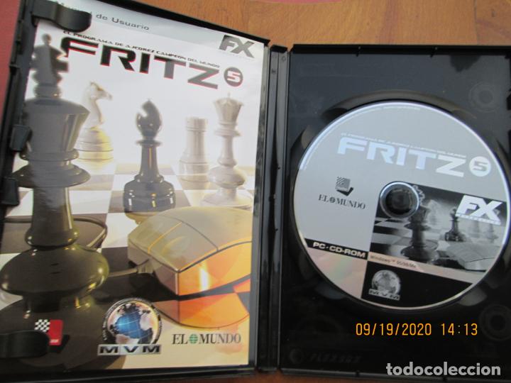 Videojuegos y consolas: FRITZ , EL PROGRAMA DE AJEDREZ CAMPEON DEL MUNDO - 5 PC-CD-ROM CON MANUAL - Foto 3