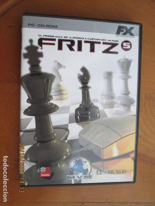 Videojuegos y consolas: FRITZ , EL PROGRAMA DE AJEDREZ CAMPEON DEL MUNDO - 5 PC-CD-ROM CON MANUAL - Foto 1