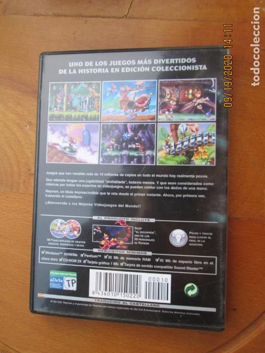 Videojuegos y consolas: RAYMAN - PC-CD-ROM - JUEGO -CON MANUAL - Foto 2