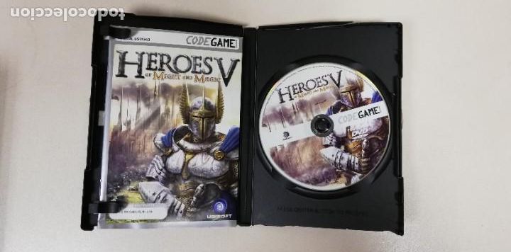 Videojuegos y consolas: V- HEROES V OF MIGHT ANND MAGIC CODE GAME - PC CD ROM CON MANUAL - Foto 3