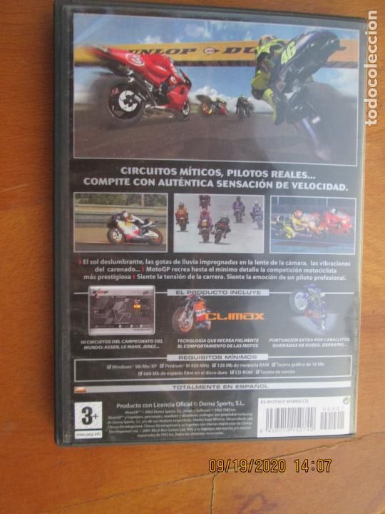 Videojuegos y consolas: MOTOGP - PC-CD-ROM , ULTIMATE RACING TECHNOLOGY- FX CON MANUAL - Foto 2