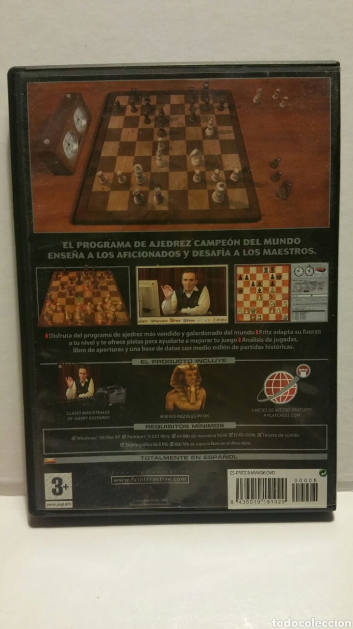 Videojuegos y consolas: Fritz 8. El programa de ajedrez campe&oacute;n del mundo. PC, dvd. - Foto 2