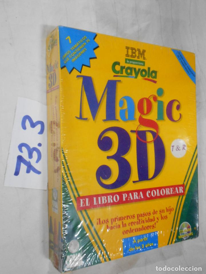 Videojuegos y consolas: ANTIGUO JUEGO PC - EL LIBRO PARA COLOREAR MAGIC 3D - Foto 1