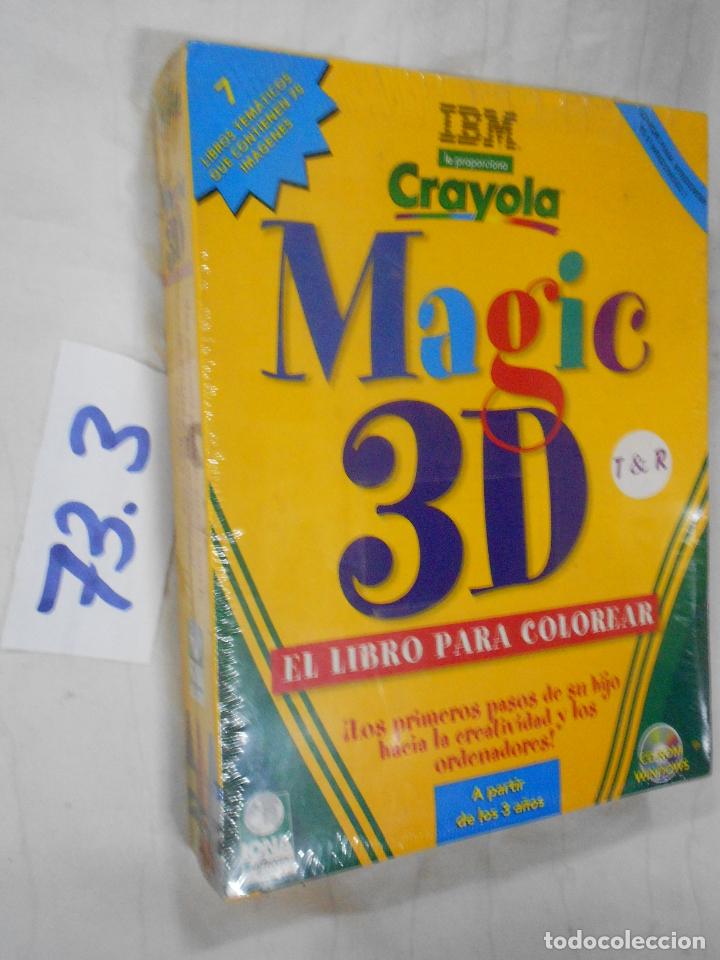 Videojuegos y consolas: ANTIGUO JUEGO PC - EL LIBRO PARA COLOREAR MAGIC 3D - Foto 1