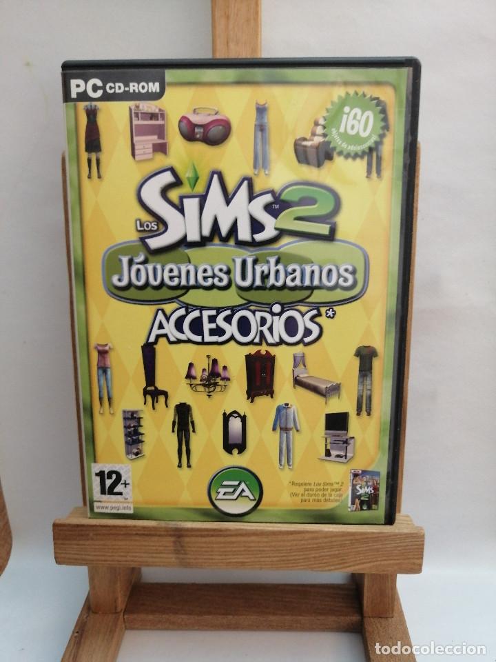 Videojuegos y consolas: PC CD ROM LOS SIMS 2 JOVENES URBANOS . ACESORIOS 12 + - Foto 1