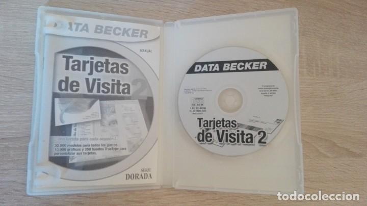 Videojuegos y consolas: TARJETAS DE VISITA 2-PC CD ROM-SERIE DORADA-DATA BECKER-A&Ntilde;O 2002. - Foto 4