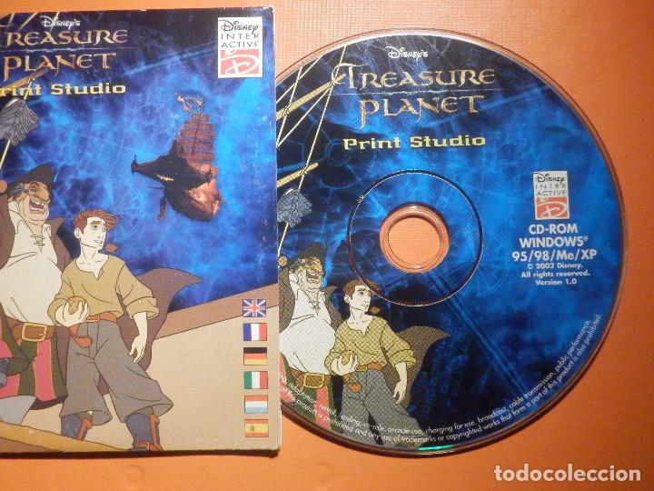 Videojuegos y consolas: Juego para PC en CD-Rom - Disneys Treasure Planet - Print Studio - Foto 2