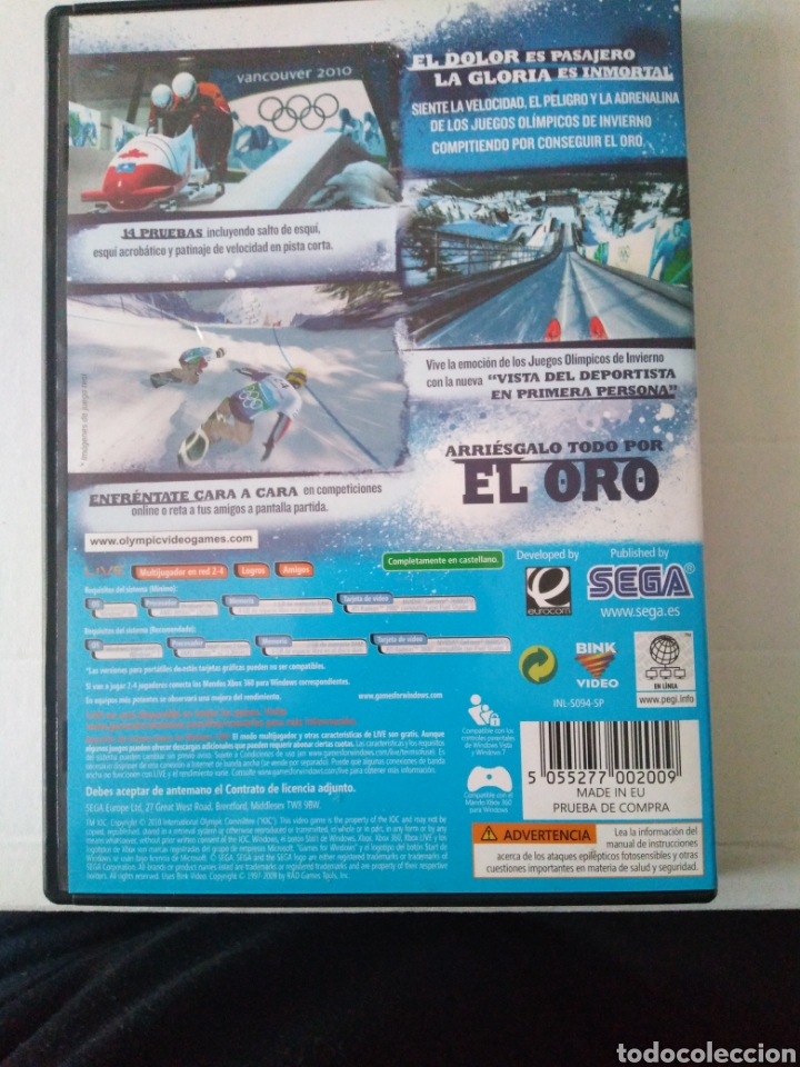 Videojuegos y consolas: Juego para PC. Vancouver 2010. SEGA - Foto 3