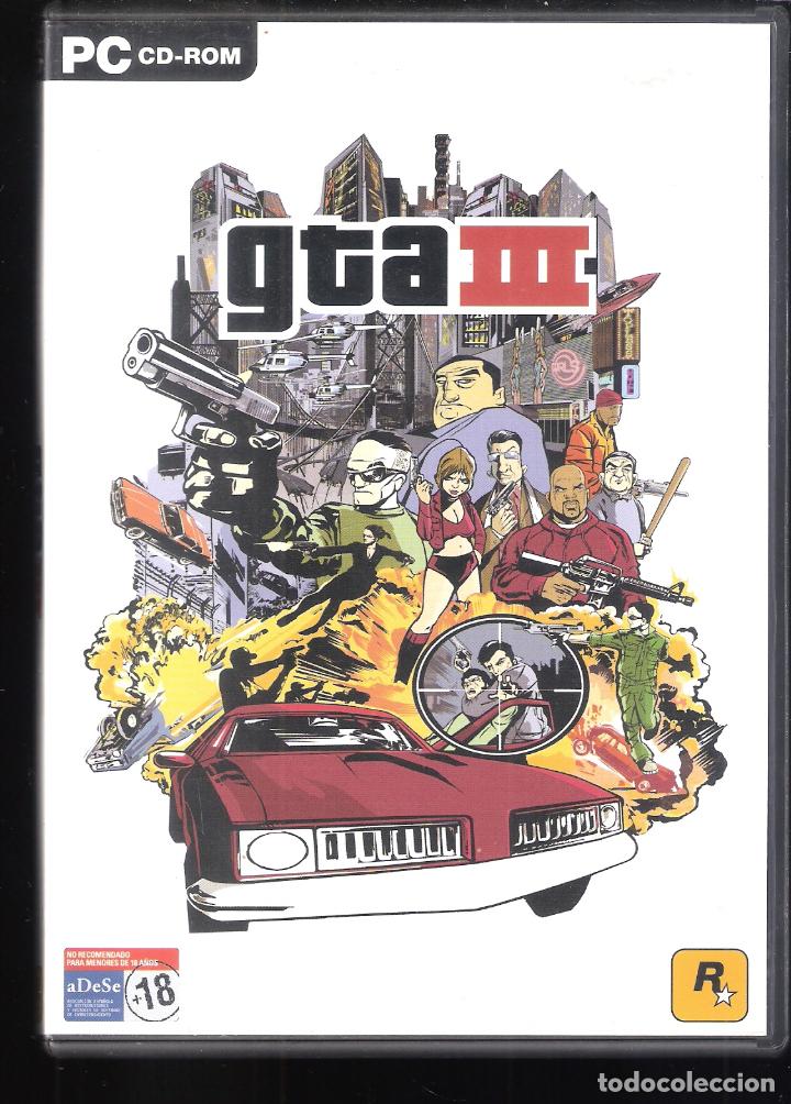 Videojuegos y consolas: GTA III . PC CD ROM ROCKSTAR. Completo - Foto 1