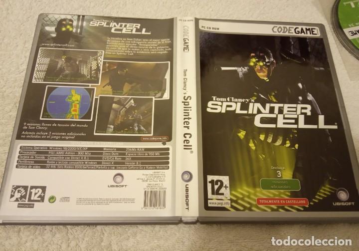 Videojuegos y consolas: -JUEGO PC CLANEY&acute;S SPLINTER CELL -- CODEGAME -- EN CASTELLANO -- JUEGO VINTAGE - Foto 8