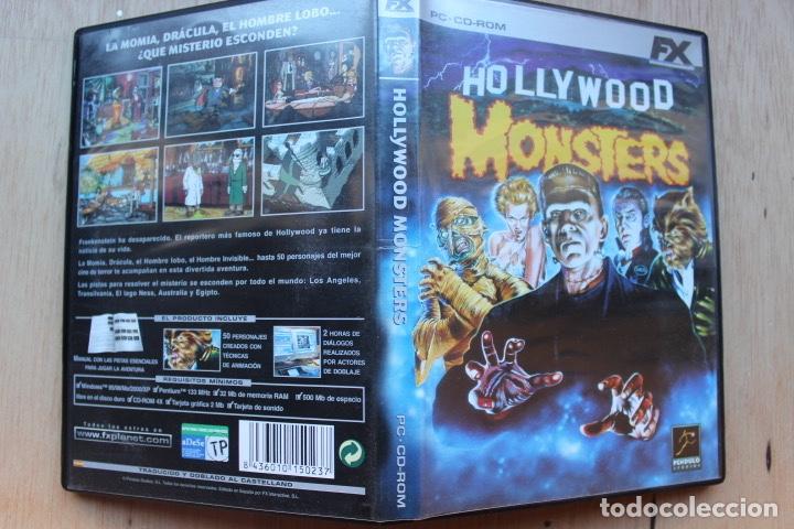 Videojuegos y consolas: Juego PC CD-ROM. HOLLYWOOD MONSTERS - Foto 2