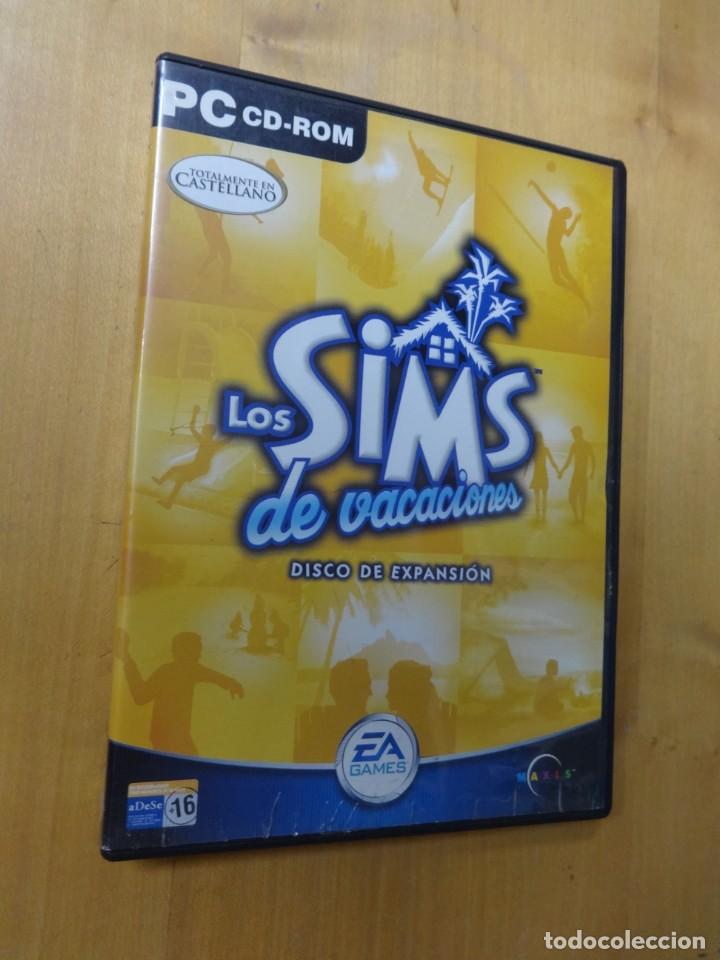Videojuegos y consolas: Juego PC Los Sims, de vacaciones, disco de expansi&oacute;n - Foto 1