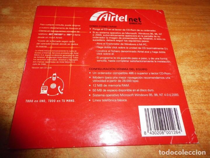 Videojuegos y consolas: AIRTEL NET DIRECTO Internet gratis ACCESO A INTERNET CD-ROM - Foto 2