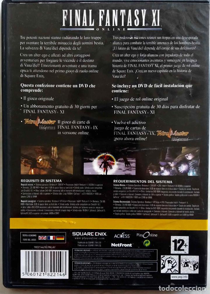 Videojuegos y consolas: FINAL FANTASY XI, STARTER PACK. VERSI&Oacute;N EUROPEA PARA WINDOWS, PC DVD ROOM - Foto 2