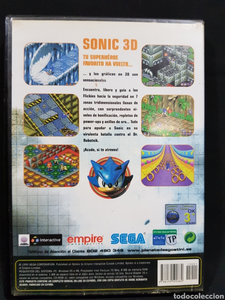 Videojuegos y consolas: Juego PC ordenador Sonic 3D - Foto 2