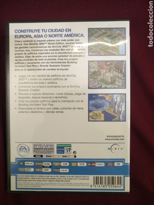 Videojuegos y consolas: Juego pc SIM city 3000 world edition, EA - Foto 3