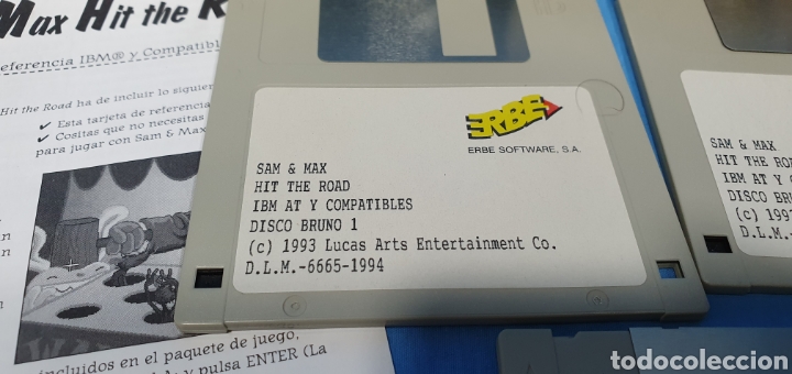 Videojuegos y consolas: JUEGO PARA PC - SAM & MAX - HIT THE ROAD - ERBE 1993 - Foto 5
