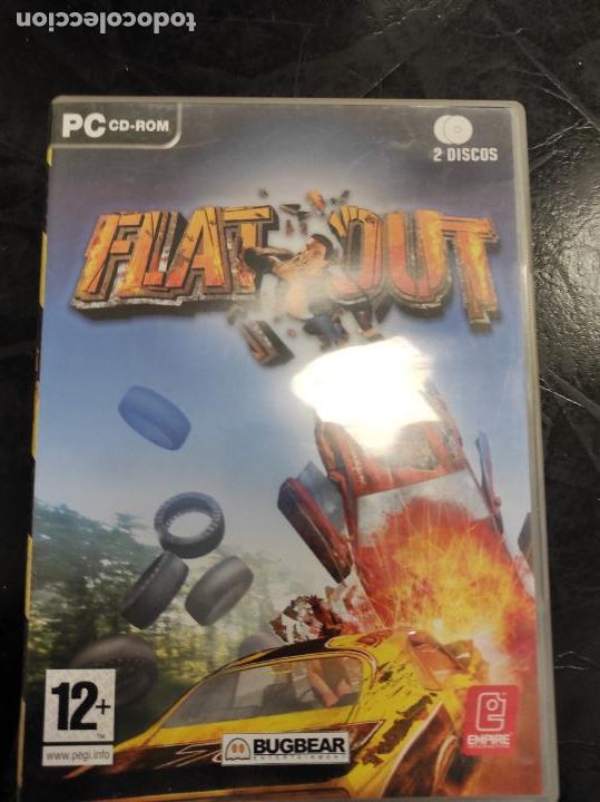 Videojuegos y consolas: Flat Out / Caja DVD / IBM PC / Retro Vintage / CD - DVD - Foto 1