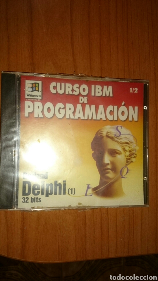 Videojuegos y consolas: CD curso IBM de programaci&oacute;n, 1/2 Borland Delphi, precintado - Foto 1