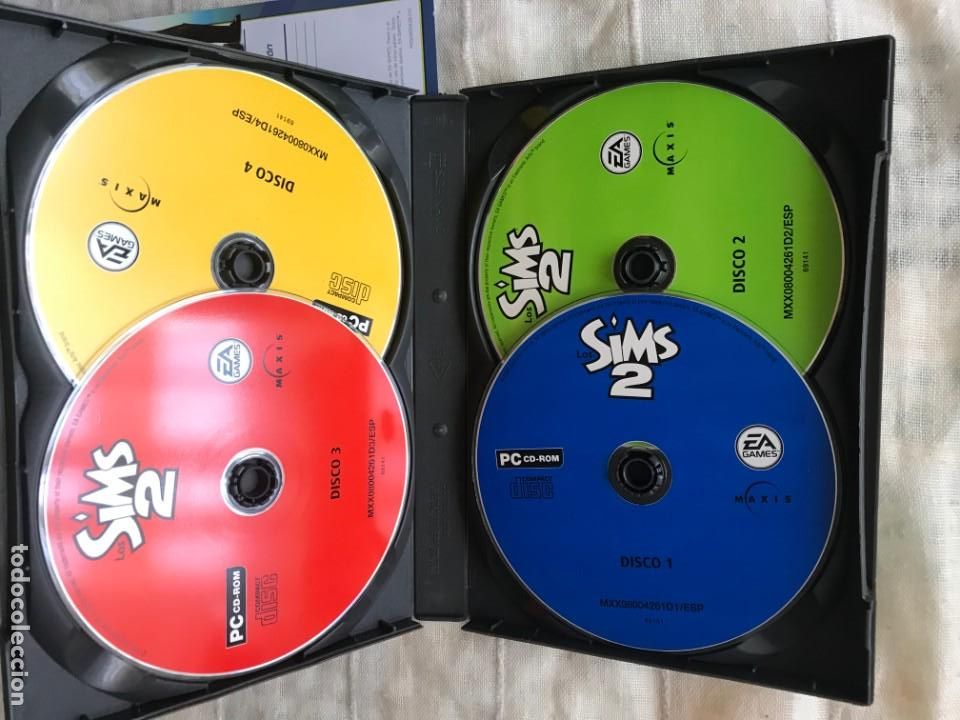 Videojuegos y consolas: LOS SIMS 2 4 CDS PC CD ROM KREATEN - Foto 3