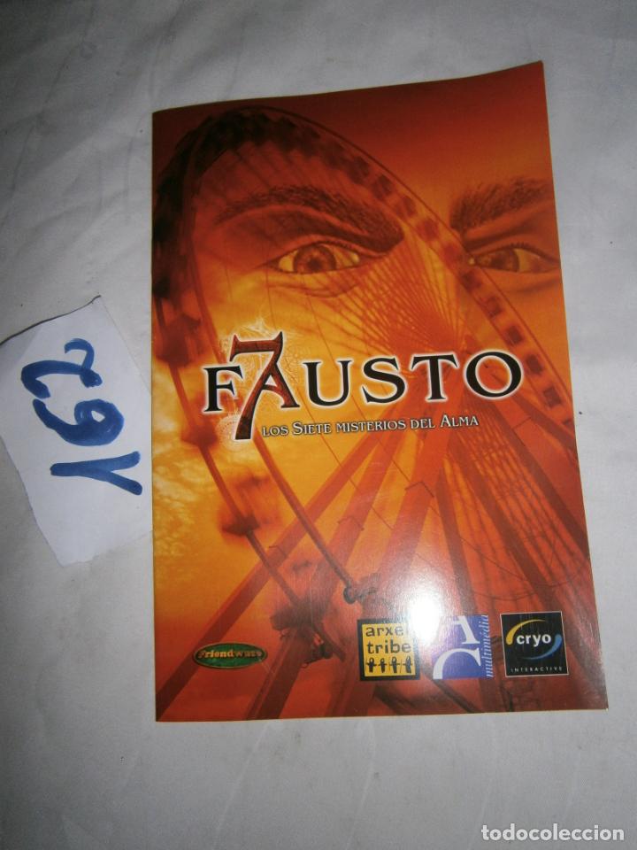 Videojuegos y consolas: DOCUMENTACION DE ANTIGUO JUEGO PARA PC - FAUSTO 7 - Foto 1