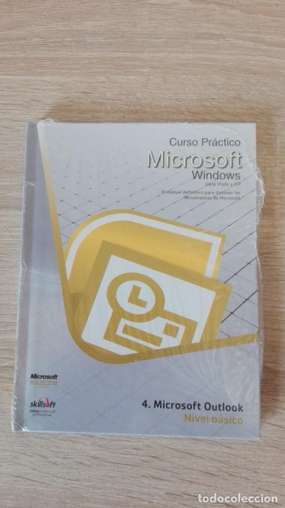 Videojuegos y consolas: PRECINTADO 4.MICROSOFT OUTLOOK NIVEL BASICO LIBRO+PC CD ROM CURSO WINDOWS SKILLSOFT 2010 - Foto 1