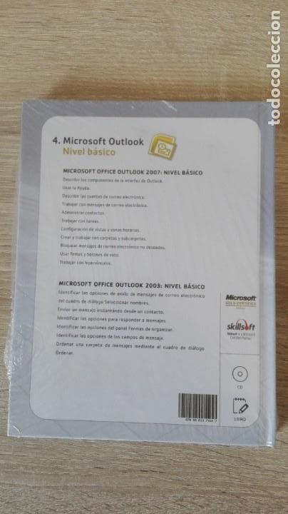 Videojuegos y consolas: PRECINTADO 4.MICROSOFT OUTLOOK NIVEL BASICO LIBRO+PC CD ROM CURSO WINDOWS SKILLSOFT 2010 - Foto 3