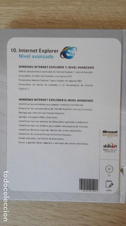 Videojuegos y consolas: 10.INTERNET EXPLORER NIVEL AVANZADO,LIBRO+PC CD ROM CURSO WINDOWS SKILLSOFT 2010 - Foto 3