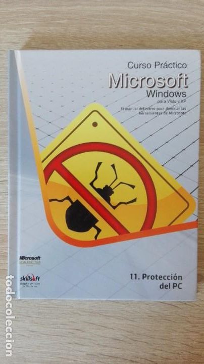 Videojuegos y consolas: 11.PROTECCI&Oacute;N DEL PC,LIBRO+PC CD ROM CURSO WINDOWS SKILLSOFT 2010 - Foto 1